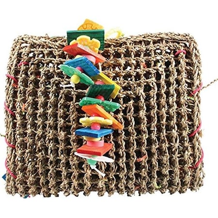 A&E Cage 001407 Happy Beaks Vine Mat Forage Pouch Bird Toy